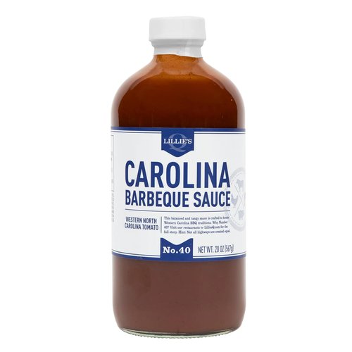 Lillie's Q - Carolina Barbeque Sauce, Gourmet Carolina Sauce, Tangy BBQ Sauce with Tomato Vinegar, Premium Ingredients, Made with Gluten-Free Ingredients (20 oz)