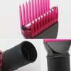 Segbeauty Hair Dryer Comb Attachment, Pink Detangling Blow Dryer Brush Attachment for Nozzle 1.57-1.97" Hair Dryer, Hairdressing Salon Tool for Smoothing Straightening Wavy Natural Frizzy Curly Hair