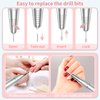 Portable Nail Drill Professional 35000 RPM, MOCOWIND Rechargeable Electric Nail File Machine E File for Acrylic Nails Gel Polishing Removing, Cordless Efile with Bits Kit for Manicure Salon Home, Pink