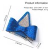 Blue Ears Hair Clips, Kids Glitter Hair Bow Barrettes for Toddler Girls, Ideal present for Birthday Decorations, Halloween Cosplay Accessories, Party Supplies