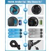 FRIZCOL Stroller Fan for Baby - Portable Fan Rechargeable - Battery Operated Fan(Use for 30Hrs) - Fan for Handheld/Clip On/Car Seat/Desk/Camping