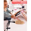 Practice Hand for Acrylic Nails, Soft Silicone Nail Hand Practice Mannequin Hand with Stand Bracket, Realistic Fake Hand for Nail Practice, Flexible Bendable Nail Training Hand for Nail Art (Right)