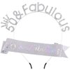 SuPoo Silver 50th Birthday Sash and Tiara Kit 50 & Fabulous Birthday Headband Crown 50th Birthday Decorations for Women 50th Birthday Gifts for Her 50 Year Old Happy Birthday Party Decorations