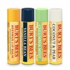 Burt’s Bees Holiday Gift, 4 Lip Balm Stocking Stuffer Products, Beeswax Bounty Assorted Set - Original Beeswax, Vanilla Bean, Cucumber Mint & Coconut Pear (Old Verison)