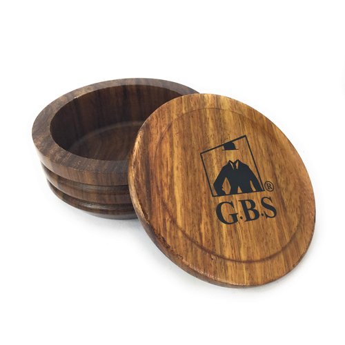 G.B.S Wood Shaving Mug/Bowl with Lid 3.5in Diameter