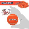 SCIROKKO Tennis Balls for Dogs - Squeaky Bouncy Ball Toys 2.5 inches 12 Pack for Indoor Playing and Outdoor Interactive Fetch Training