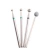 MZCMSL 4PCS Cuticle Clean Drill Bit Diamond Nail Bit Ball Head Stone File Manicure Pedicure Nail Art Tools