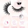 Cat-Eye Lashes Wispy Eyelashes 15mm Fox Eye Lashes Angel Wing Lashes Faux Mink False Eyelashes Natural Look 5 Pairs pack (B20)