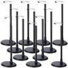 Yaocom 12 Pcs Adjustable Doll Stand Display Holder for 14 to 18 Inches Dolls Action Figure Stands with Expandable Waist Wire Bracket Support Dolls Display Rack for Home Shop Birthday Party, Black