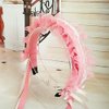 lasenersm 1 Piece Clear Acrylic Headband Display Stand Single Headband Holder Hairband Display Stand Hair Hoop Holder Acrylic Headband Organizer, Transparent