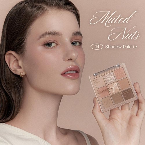 dasique Shadow Palette #24 Muted Nuts 7.5g I 9 Blendable Shades in Smooth Matte and Shimmer Finishes with Gorgeous Pearls | Eye Makeup Palette | Cruelty Free | K-beauty