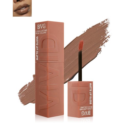 Matte Liquid Lipstick for Women-Nude Superstay Vinyl Lip Stick Liquid Red Lipcolor Makeup,Long Lasting 24 Hour Waterproof Velvet Lip Stain,Highly Pigmented Color Lifter Lipgloss,Non-Stick Lip Tint-01