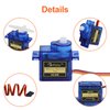 Beffkkip RC Servo 12Pcs SG90 9g Micro Servos for RC Robot Helicopter Airplane Controls Car Boat Mini Servo