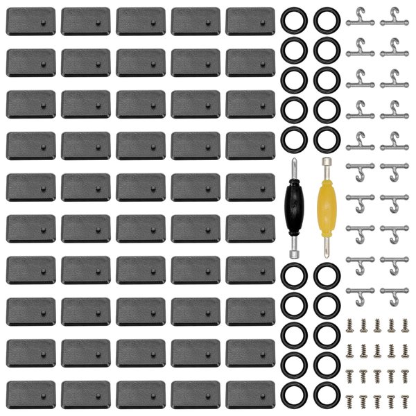 FIGURESLAB 122PCS Figure Repair Part Set for 3.75” Gi Jeo, Action Figure Replacement kit Accessories+Action Figure Stand with T-Hooks+O-Rings+Screws+Spanners