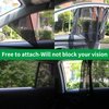 Ovege Car Window Shades Magnetic 2pcs Universal Car Window Screen Mesh Side Window Sun Shade Automotive Window Sunshades for Driver Passenger (Semi-Transparent, Front Seat 2pcs-)