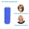 ADMIRING 12PCS Flexi Rod Hair Roller For Medium Short Hair, Heatless Roller Hair Curler For Bangs, Aquamarine blue