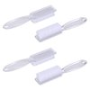 Yebeauty Nail Brush Fingernail Cleaner, 4 Pack Hand Scrub Cleaning Brush Plastic Hand Finger Toes Scrubbing Brush, Pedicure Nail Scrubber,Clear