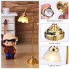 TOYANDONA 2pcs Miniature Dollhouse Lamp, 1 12 Scale Dollhouse Floor Lamp LED Miniature Dollhouse Lights Battery Operated for Dollhouse Decoration Accessories