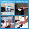 MiracleWipes for Microwaves and Cooktops, Easily Removes Food and Grime Buildup, Safe and Convenient Stove Top Cleaner, Great for Home and Kitchen Use - 60 Count