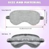 Plush Eye Mask 3 Pcs Sleeping Blindfold Sleeping Mask Sleep Mask Comfortable Plush Sleepover Mask Soft Furry Eye Cover for Sleepover Gift Birthday Party Favors(Black, White, Gray)