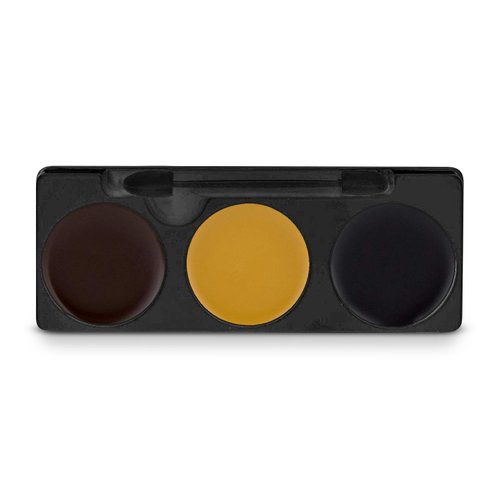 Mehron Makeup Tri-Color Character Makeup Palette | Halloween, Special Effects and Theater Cream Makeup FX Palette | Face Paint Makeup .7 oz (20 g) (BRUISE)