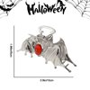 Halloween Hair Clips for Women Girls Bat Hair Claw Clips Silver Metal Hair Clips Non-Slip Claw Clips Halloween Hair Accessories Party Theme Hair Clips for Styling 1PCS