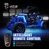MZS Motorcycle LED Light Kit, Multi-Color Neon RGB Strips Wireless Smart Remote Controller Compatible with ATVs UTVs Cruiser Trikes Golf Carts (Pack of 8)