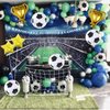 8 Pcs 22 inch 4D Sphere Soccer Balloons Foil Gold Trophy Star Champion Balloon for Soccer Birthday Party Decorations Graduation Sports Football World Cup Party Supplies
