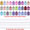 Duufin 60 Pcs Hand Sanitizer Keychain Holders Set with 30 Pcs Empty Bottles 30 Pcs Hand Sanitizer Holder for Backpack Purse