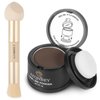 Azonbey Root Touch Up Sets,Hairline Powder Cover Up- Hairline Concealer for Thin and Thinning Hair, Water & Sweat Resistant,With Makeup Brush (Med Brown)
