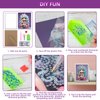 PracticeJQDEN Ice Cream Girl Diamond Painting Kits, 5D Gem Art for Kids DIY Paint-by-Number Kits with Frame Arts and Crafts Dots Kits for Kids Christmas Birthday Gifts for Girls Ages 6-12