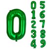 40 inch Big Size Number 0 Foil Helium Balloons Birthday Party Celebration Decoration, Digital Decorations Supplies, Wedding Anniversary Inch Decoration Kids(Green,Number 0)