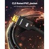 Capshi 4K Long HDMI Cable 35ft/10M | in-Wall CL3 Rated HDMI Cable 2.0 | Support HDR10 8/10bit 18Gbps HDCP2.2 ARC | High Speed HD Shielded Cord | Compatible with Roku TV/Laptop/PC/HDTV