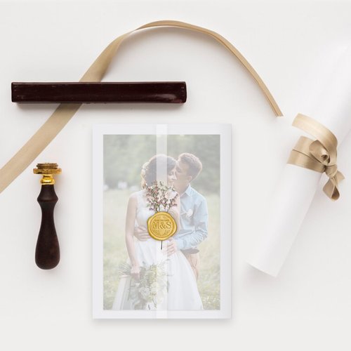 50 Sheets Pre-Folded Vellum Jackets for 5x7 Invitations,Vellum Wraps for 5 x 7 Wedding Invitations,Bulk Transparent Paper Envelope Liners for Wedding Baby Shower Birthday Invitations Cards