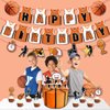 Basketball Party Decorations, 40 Pcs Basketball Birthday Party Supplies Including Basketball Happy Birthday Banner, Basketball Balloons, Cake Toppers Birthday Decorations for Boys Girls Kids Men