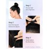 KooKaStyle Ponytail Extensions, 22 inch Dark Brown Long Drawstring Wavy Clip in Ponytail Hair Extensions Layered Synthetic Hairpiece for Women