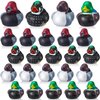 DEEKIN 24 Pcs Family Mallard Rubber Duck 2 Inch Cool Floating Decoy Rubber Ducks Adorable Soft Bathtub Decoy Bath Toys for Ducky Birthday Gift Nature Birds Lovers Cruise Party Duck Hunting Decoration