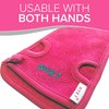 NYK1 Deep Exfoliating Glove Exfoliating Mitt (Pink) Ultimate Skin Care Exfoliating Body Scrubber Exfoliating Gloves for Shower - Dead Skin Remover for Body Exfoliator Glove Exfoliating Washcloth Mitt