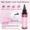JIASHENG 4.06 fl.oz Monomer, Monomer Acrylic Nail Liquid for Acrylic Powders Liquid Monomer for Acrylic Nails, Acrylic Monomer Liquid Suitable Nail Salon Home DIY Use