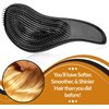Detangling Brushes - Detangler Brush Set - Pain-Free Hair Brush Straightener that Removes Tangles and Knots Straightening Hair Shiny and Smooth (Rose Gold and Black)