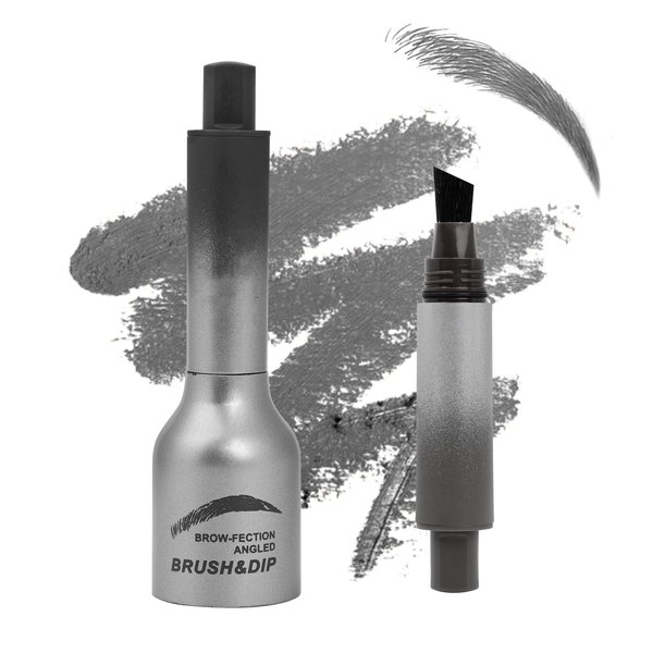 Brow-Fection Angled Brush & Dip-Chocolate, Liquid Eyebrow Brush, Supreme Eyebrow Brush, Eyebrow Tint, Waterproof Brow Pen, Angled Eye Brow Brush, Multi-Purpose Non-Smudged Eyebrow Pen (AUBURN)
