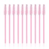 G2PLUS 300PCS Eyelash Brush, Disposable Eyelash Mascara Brushes Wands Applicator Tools Makeup Brush Kits, Eyelash Spoolies Eyelashes Brush for Eyelash Extensions and Eyebrow Brush (Pink)