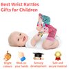 PADONISE Wrist Rattles for Babies 0-6 Months Baby Toys Rattles Socks for Babies 6-12 Months Baby Socks 12-24 Months Soft Sensory Toys for Babies Birth Christening Birthday Christmas Gifts for Baby