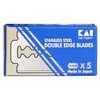 50 Stainless Steel Double Edge Safety Razor Blades from Kai Cutlery