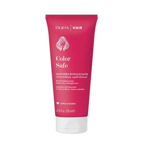 Pupa Milano Color Safe Revitalizing Mask - Hydrating Hair Mask with Sunflower Seed Extract - Detangles, Nourishes, and Protects - 6.76 oz