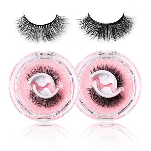 Self Adhesive Eyelashes,Reusable Self adhesive Eyelashes,No Glue Reusable Adhesive Eyelashes,Fals...