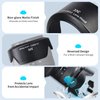 JJC Camera Lens Hood Shade for Canon EF-M 15-45mm f/3.5-6.3 is STM & RF-S 18-45mm f/4.5-6.3 is STM Lens on Canon EOS R100 R50 M50 M50 Mark II M5 M6 M6 Mark II M200 M100 Replaces Canon EW-53 Hood