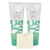 Bath & Body Works Aromatherapy Tea Tree + Lavender 2 Piece Body Cream Gift Set with a Natural Oats Bar Soap - Full Size