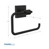 Franklin Brass Maxted (1-Pack) Toilet Paper Holder Matte Black Tissue Roll Holder for Bathroom Organization and Storage Euro/Single Post/Hook Toilet Tissue Holder Wall Bathroom Accessories MAX50-FB
