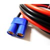 WST EC8 Male Connector to EC8 Female Connector RC Extension Cable Lead Adapter for RC Battery Charger (10AWG Silicone Wire 15CM/0.5FT)